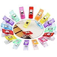 Qoosea Clips de costura- 50pcs Craft Clips Craft accesorios Clips de Plástico- Accesorio de Costura- Pinzas Costura…